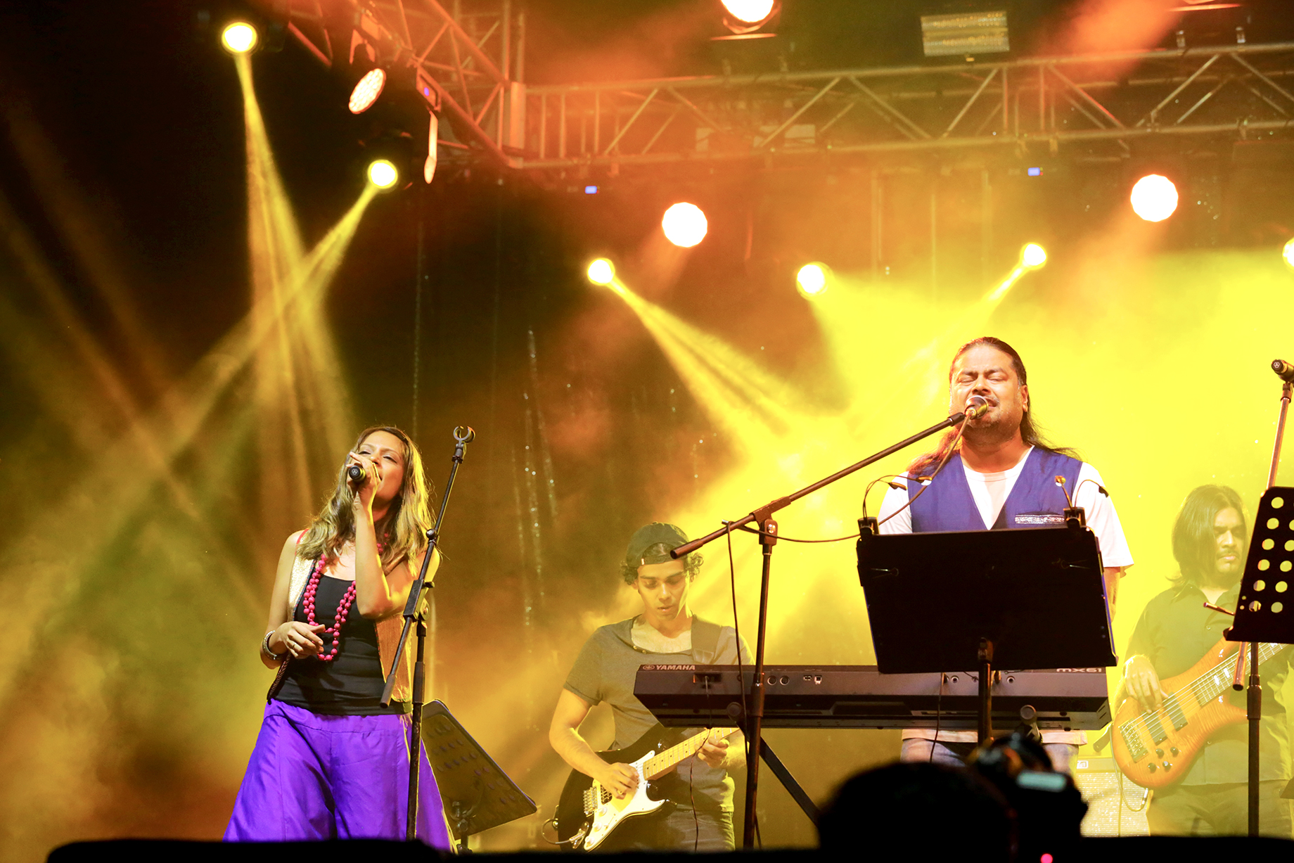 Ananthaal Clinton Cerejo performing at the Harman Live Arena